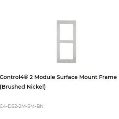 картинка Рамка для поверхностного монтажа домофона DS2 Control4 2 MODULE SURFACE MOUNT FRAME brushed nickel от магазина Одежда+