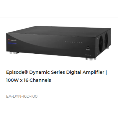 картинка Многоканальный усилитель Episode Dynamic Series Digital Amplifier | 100W x 16 Channels от магазина Одежда+