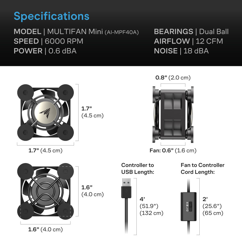 40mm Quiet USB Fan