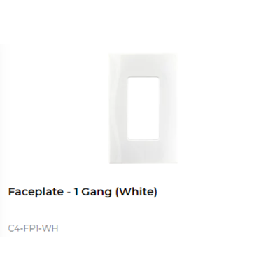 картинка Декоративная рамка NextGen Control4 NextGen One-Gang Faceplate (White) от магазина Одежда+