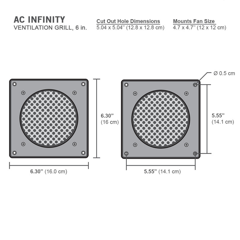 Cabinet Ventilation Grill