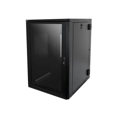 картинка Монтажный 19" настенный рэк Strong 16U WALL MOUNT RACK SYSTEM black от магазина Одежда+
