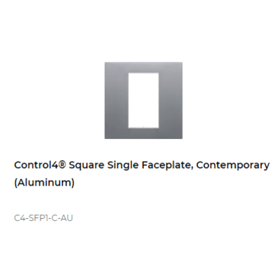 картинка Декоративная рамка Control4 Square Single Faceplate, Contemporary (Aluminum) от магазина Одежда+
