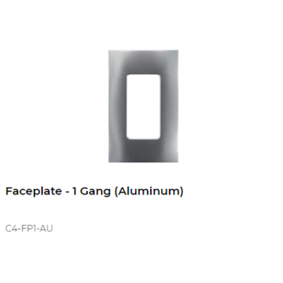 картинка C4-FP1-AU Декоративная рамка NextGen Control4 NextGen One-Gang Faceplate (Aluminum) от магазина Одежда+