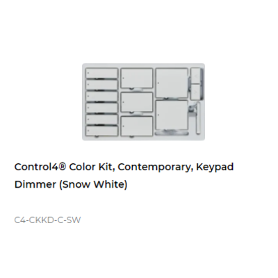 картинка Набор клавиш Control4 NextGen Keypad Dimmers Color Decora Kit, Contemporary (Snow White) от магазина Одежда+
