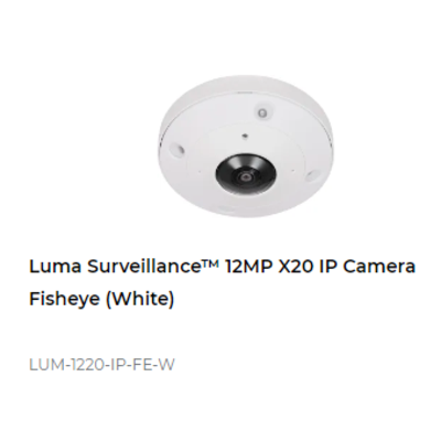 картинка IP камера FISHEYE Luma 1220 SERIES 12MP IP OUTDOOR FISHEYE CAMERA white от магазина Одежда+