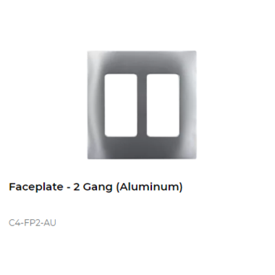 картинка Декоративная рамка NextGen Control4 NextGen Two-Gang Faceplate (Aluminum) от магазина Одежда+
