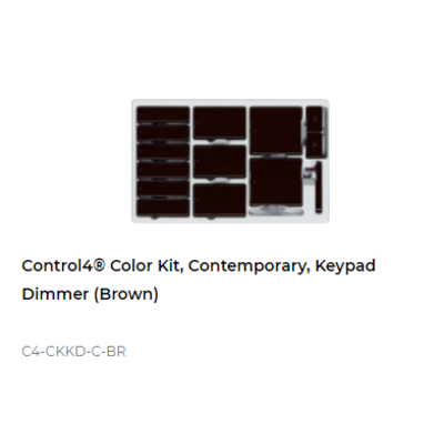 картинка Набор клавиш Control4 NextGen Keypad Dimmers Color Decora Kit, Contemporary (Brown) от магазина Одежда+