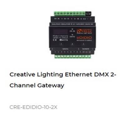 картинка Двухканальный шлюз DMX Control4 Creative Lighting Ethernet DMX 2-Channel Gateway от магазина Одежда+