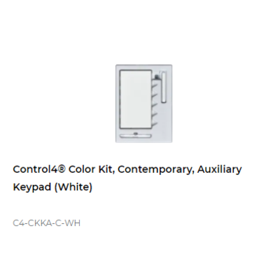 картинка Набор клавиш Control4 NextGen Auxiliary Keypad Color Decora Kit, Contemporary (White) от магазина Одежда+