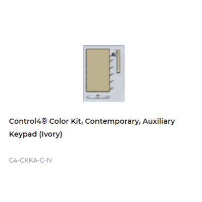 картинка Набор клавиш Control4 NextGen Auxiliary Keypad Color Decora Kit, Contemporary (Ivory) от магазина Одежда+