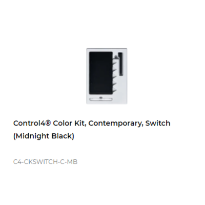 картинка Набор клавиш Control4 NextGen Switches Color Decora Kit, Contemporary (Midnight Black) от магазина Одежда+