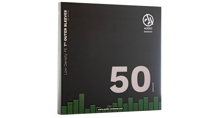 картинка Внешние полупрозрачные конверты 100 мкм (50 шт.) для пластинок 7“ Audio Anatomy PE LOW DENSITY OUTER SLEEVES от магазина Одежда+