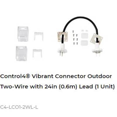 картинка Коннектор для светодиодной ленты Control4 Vibrant Connector Outdoor Two-Wire with 24in (0.6m) Lead (1 Unit) от магазина Одежда+