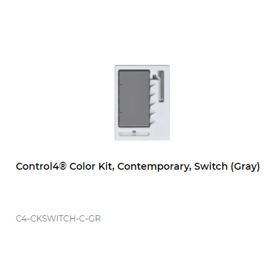 картинка Набор клавиш Control4 NextGen Switches Color Decora Kit, Contemporary (Gray) от магазина Одежда+