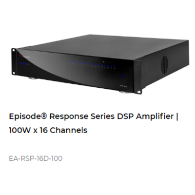 картинка Многоканальный усилитель Episode Response Series DSP Amplifier | 100W x 16 Channels от магазина Одежда+