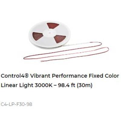 картинка Светодиодная лента Control4 Vibrant Performance Fixed Color Linear Light 3000K – 98.4 ft (30m) от магазина Одежда+