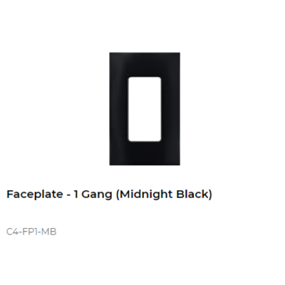 картинка Декоративная рамка NextGen Control4 NextGen One-Gang Faceplate (Midnight Black) от магазина Одежда+