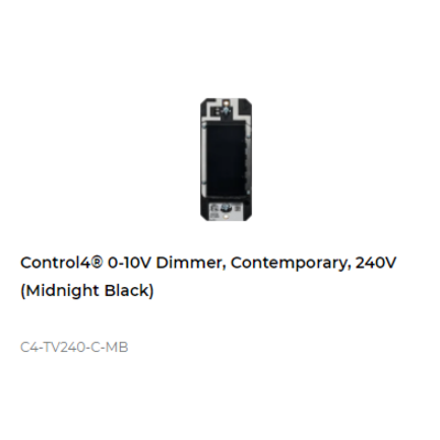 картинка Диммер 0-10В беспроводной Control4 NextGen 0-10V Dimmer, Contemporary, 240V (Midnight Black) от магазина Одежда+