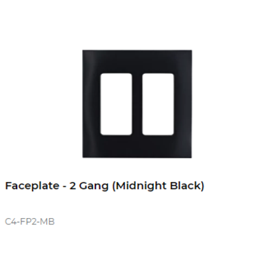 картинка Декоративная рамка NextGen Control4 NextGen Two-Gang Faceplate (Midnight Black) от магазина Одежда+