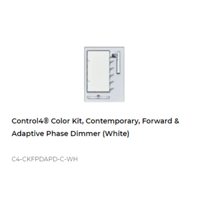 картинка Набор клавиш Control4 NextGen Adaptive Dimmer Color Decora Kit, Contemporary (White) от магазина Одежда+