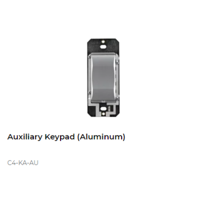 картинка Дополнительная кнопка для выключателя или диммера Control4 NextGen Auxiliary Keypad (Aluminum) от магазина Одежда+