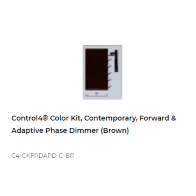 картинка Набор клавиш Control4 NextGen Adaptive Dimmer Color Decora Kit, Contemporary (Brown) от магазина Одежда+
