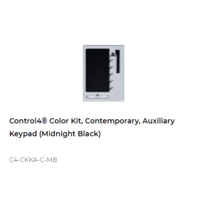 картинка Набор клавиш Control4 NextGen Auxiliary Keypad Color Decora Kit, Contemporary (Midnight Black) от магазина Одежда+