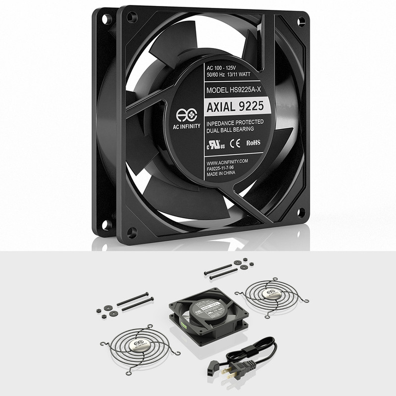92mm 120v ac axial muffin cooling fan