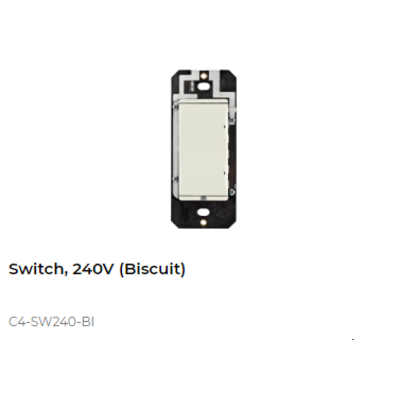 картинка Выключатель освещения беспроводной Control4 NextGen Switch, 240V. (Biscuit) от магазина Одежда+