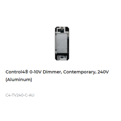 картинка Диммер 0-10В беспроводной Control4 NextGen 0-10V Dimmer, Contemporary, 240V (Aluminum) от магазина Одежда+