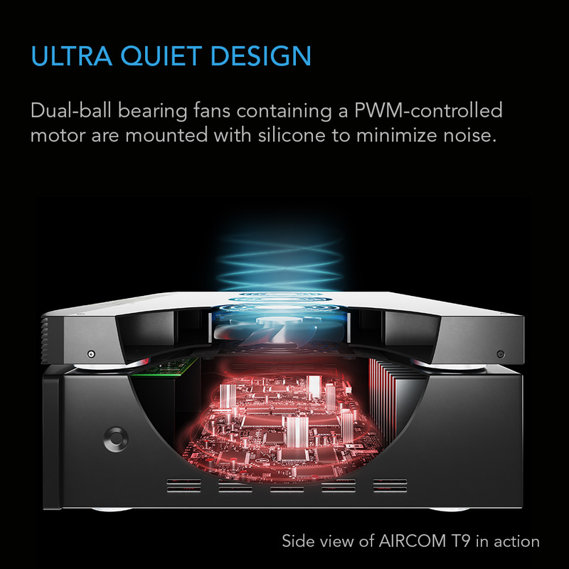 AV Receiver Amplifier Cooling Fan