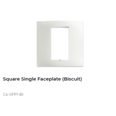 картинка Декоративная рамка Control4 Square Faceplate Plastic (Biscuit) от магазина Одежда+
