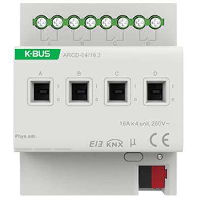картинка Релейный модуль DIN-реечный 4-канальный GVS KNX 4-Fold Switch Actuator, 16A, Current Mesurement от магазина Одежда+