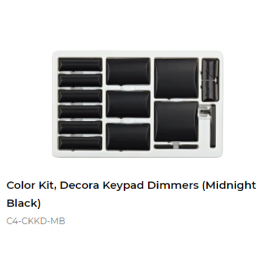 картинка Набор клавиш Control4 NextGen Keypad Dimmers Color Decora Kit (Midnight Black) от магазина Одежда+