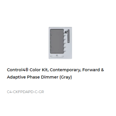 картинка Набор клавиш Control4 NextGen Adaptive Dimmer Color Decora Kit, Contemporary (Gray) от магазина Одежда+