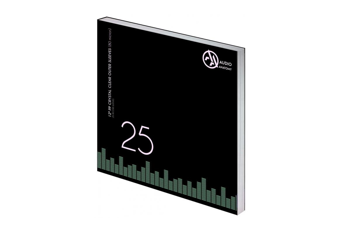 картинка Внешние прозрачные конверты 80 мкм (25 шт.) для пластинок 12“ Audio Anatomy PP CRYSTAL CLEAR OUTER SLEEVES от магазина Одежда+