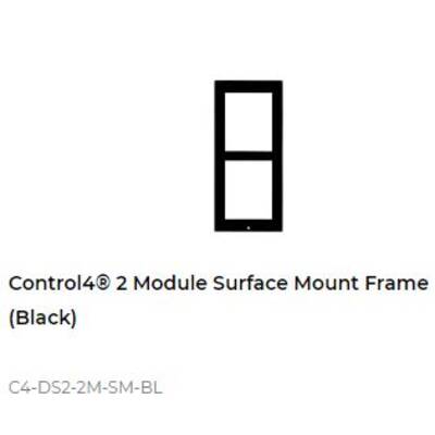 картинка Рамка для поверхностного монтажа домофона DS2 Control4 2 MODULE SURFACE MOUNT FRAME black от магазина Одежда+
