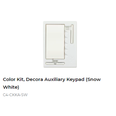 картинка Набор клавиш Control4 NextGen Auxiliary Keypad Color Decora Kit (Snow White) от магазина Одежда+
