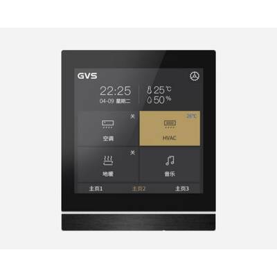 картинка Стеновая сенсорная панель управления GVS KNX SMART TOUCH PANEL V40S, 4" black от магазина Одежда+