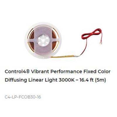 картинка Светодиодная лента Control4 Vibrant Performance Fixed Color Diffusing Linear Light 3000K – 16.4 ft (5m) от магазина Одежда+