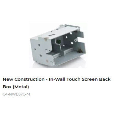 картинка (C4-NWB57C-M) Монтажный короб для сенсорной панели V2, T3, T4, T5 Control4 New Construction - In-Wall Touch Screen Back Box (Metal) от магазина Одежда+