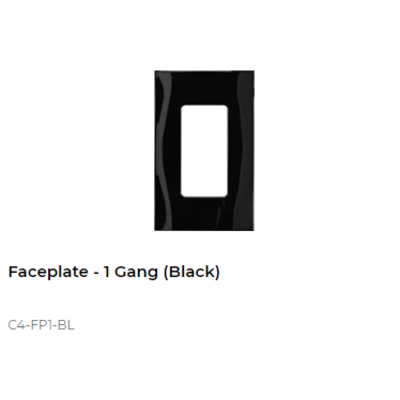 картинка Декоративная рамка NextGen Control4 NextGen One-Gang Faceplate (Black) от магазина Одежда+