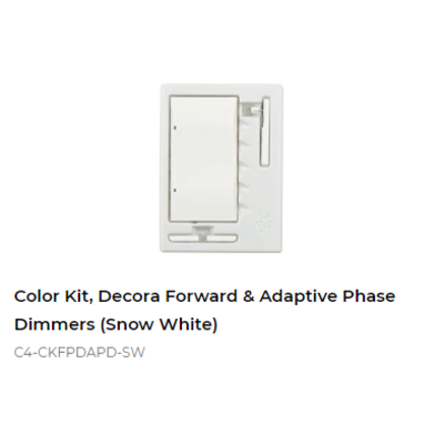 картинка Набор клавиш Control4 NextGen Adaptive Dimmer Color Decora Kit (Snow White) от магазина Одежда+
