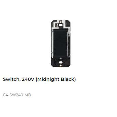 картинка Выключатель освещения беспроводной Control4 NextGen Switch, 240V. (Midnight Black) от магазина Одежда+