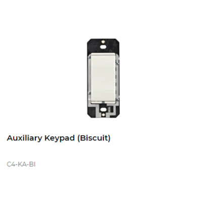 картинка Дополнительная кнопка для выключателя или диммера Control4 NextGen Auxiliary Keypad (Biscuit) от магазина Одежда+
