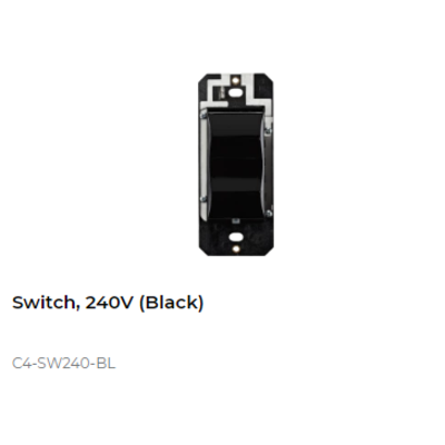 картинка Выключатель освещения беспроводной Control4 NextGen Switch, 240V. (Black) от магазина Одежда+
