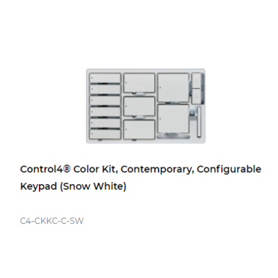 картинка Набор клавиш Control4 NextGen Configurable Keypads Color Decora Kit, Contemporary (Snow White) от магазина Одежда+