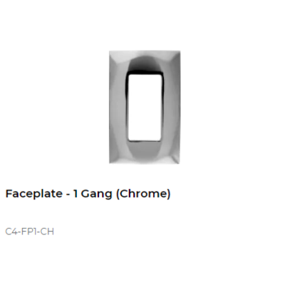 картинка Декоративная рамка NextGen Control4 NEXTGEN ONE-GANG FACEPLATE chrome от магазина Одежда+