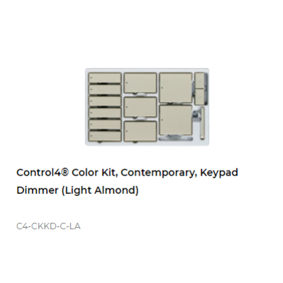 картинка Набор клавиш Control4 NextGen Keypad Dimmers Color Decora Kit, Contemporary (Light Almond) от магазина Одежда+